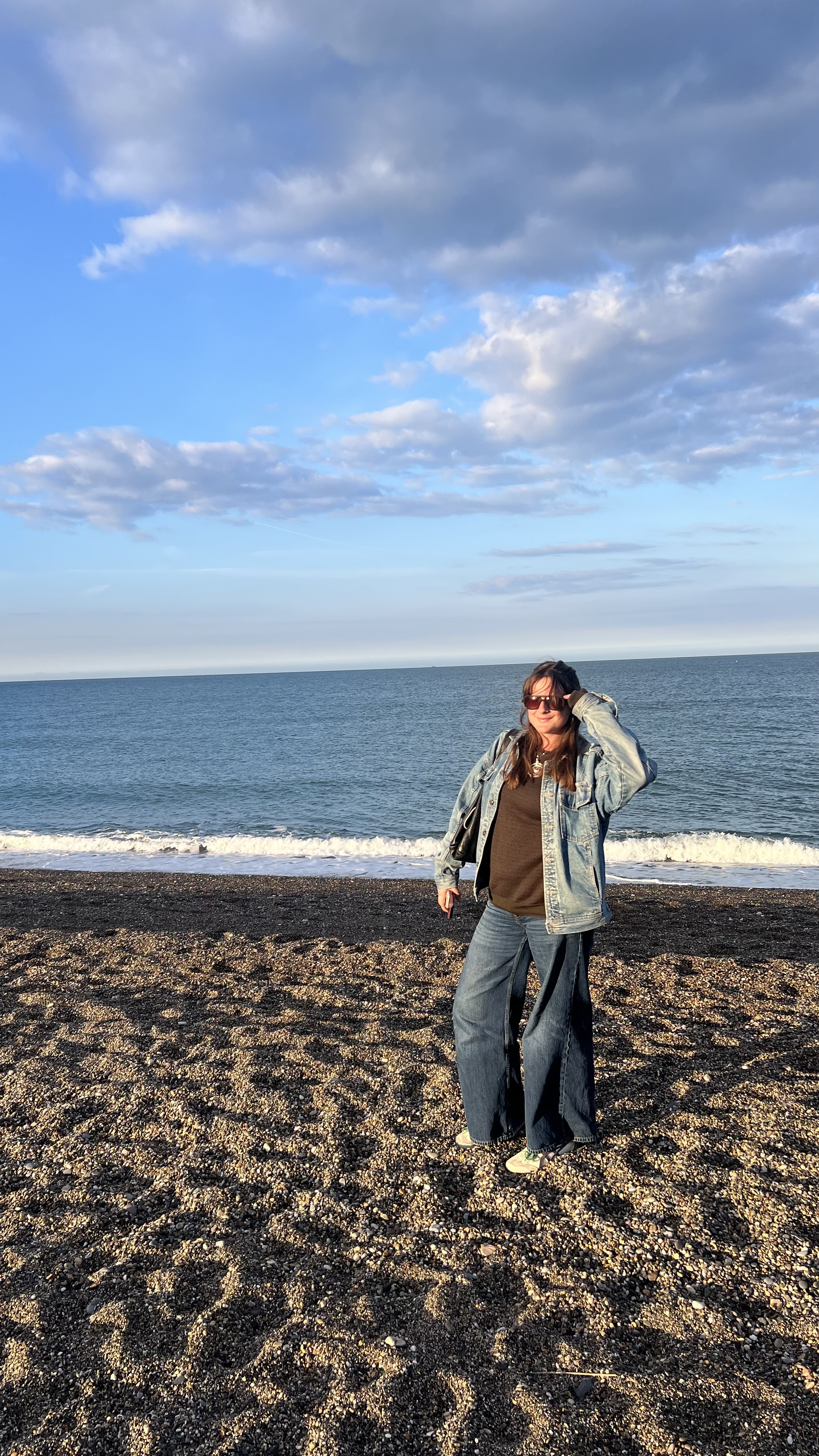 Mia on the beach in Greystones