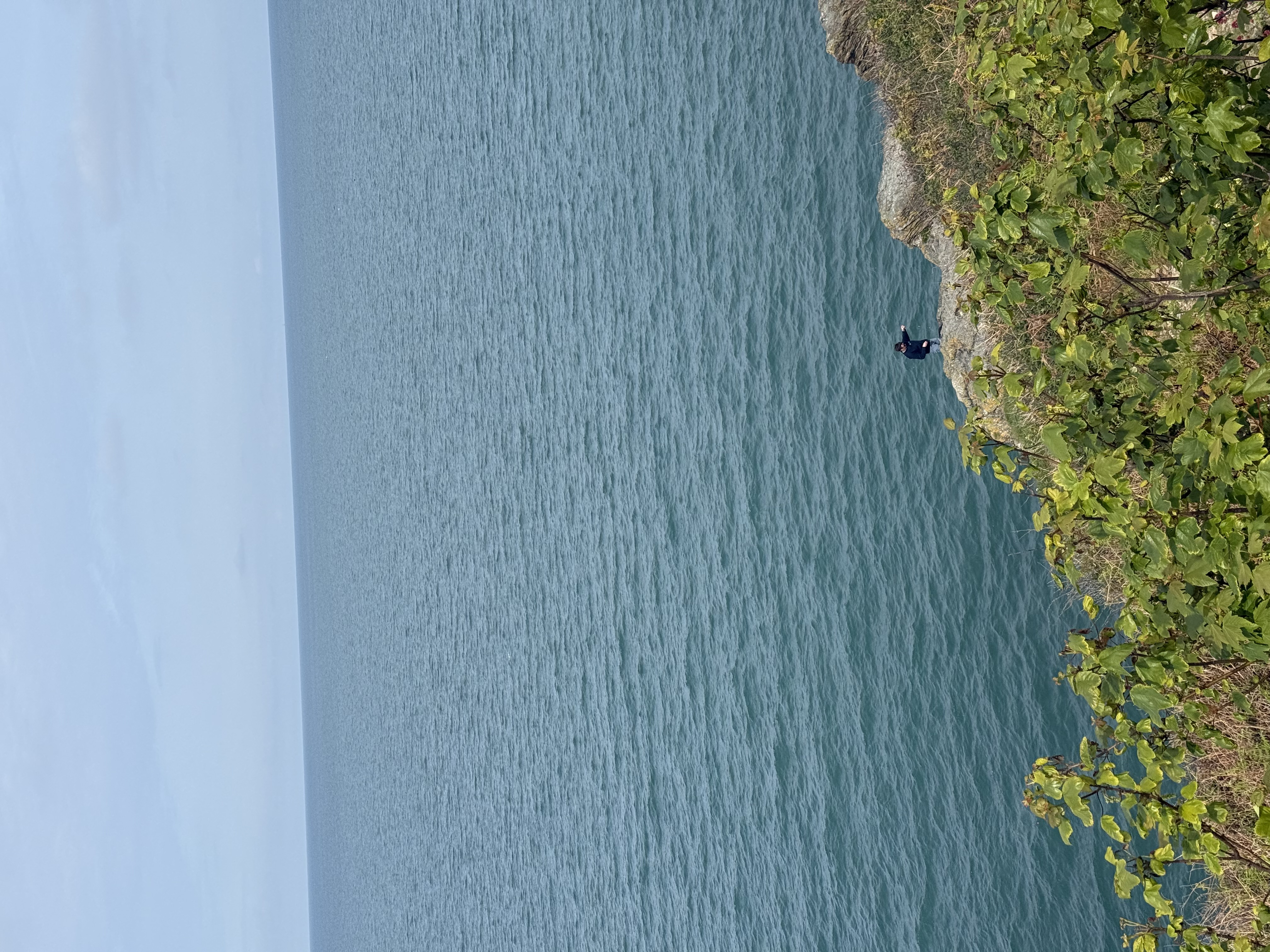 cliff overview of water